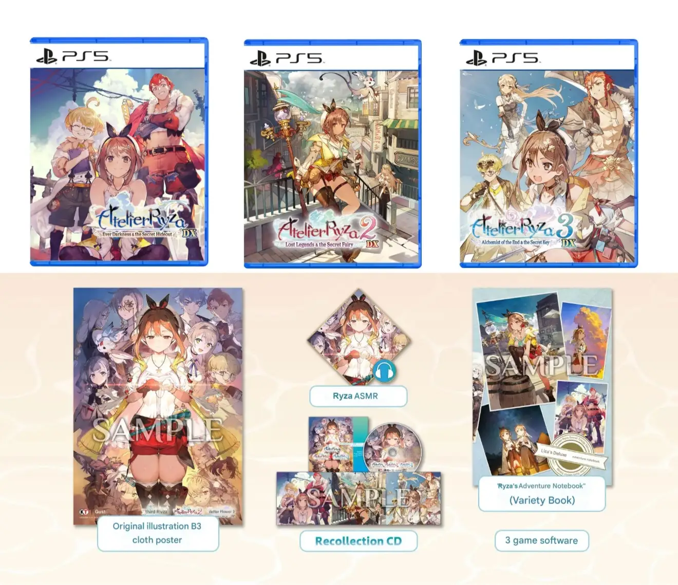 Atelier Ryza Secret Trilogy DX [Premium Box] (JPN Import – Multi-Language)