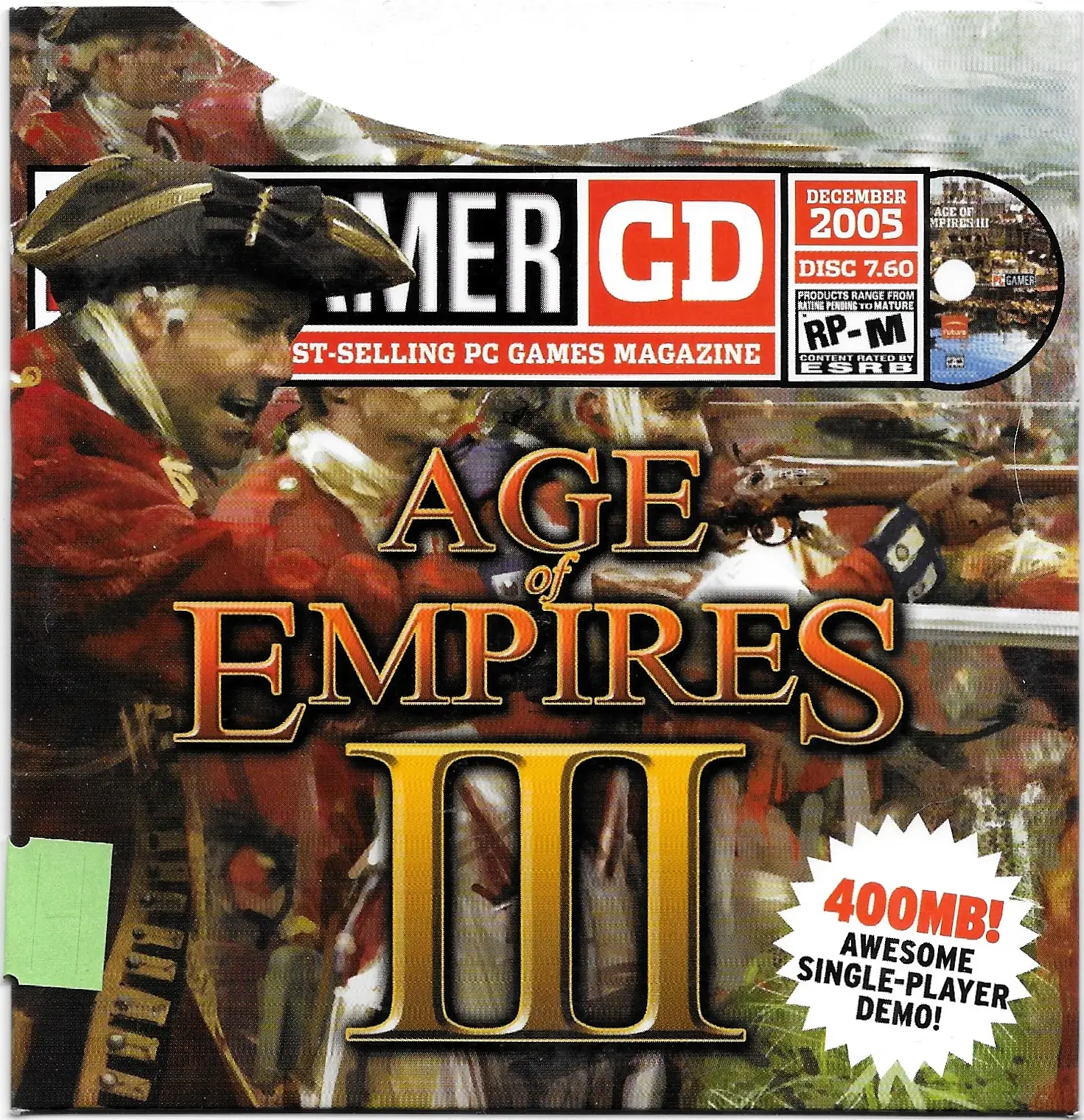 PCGamer Age of Empires III Demo Disc