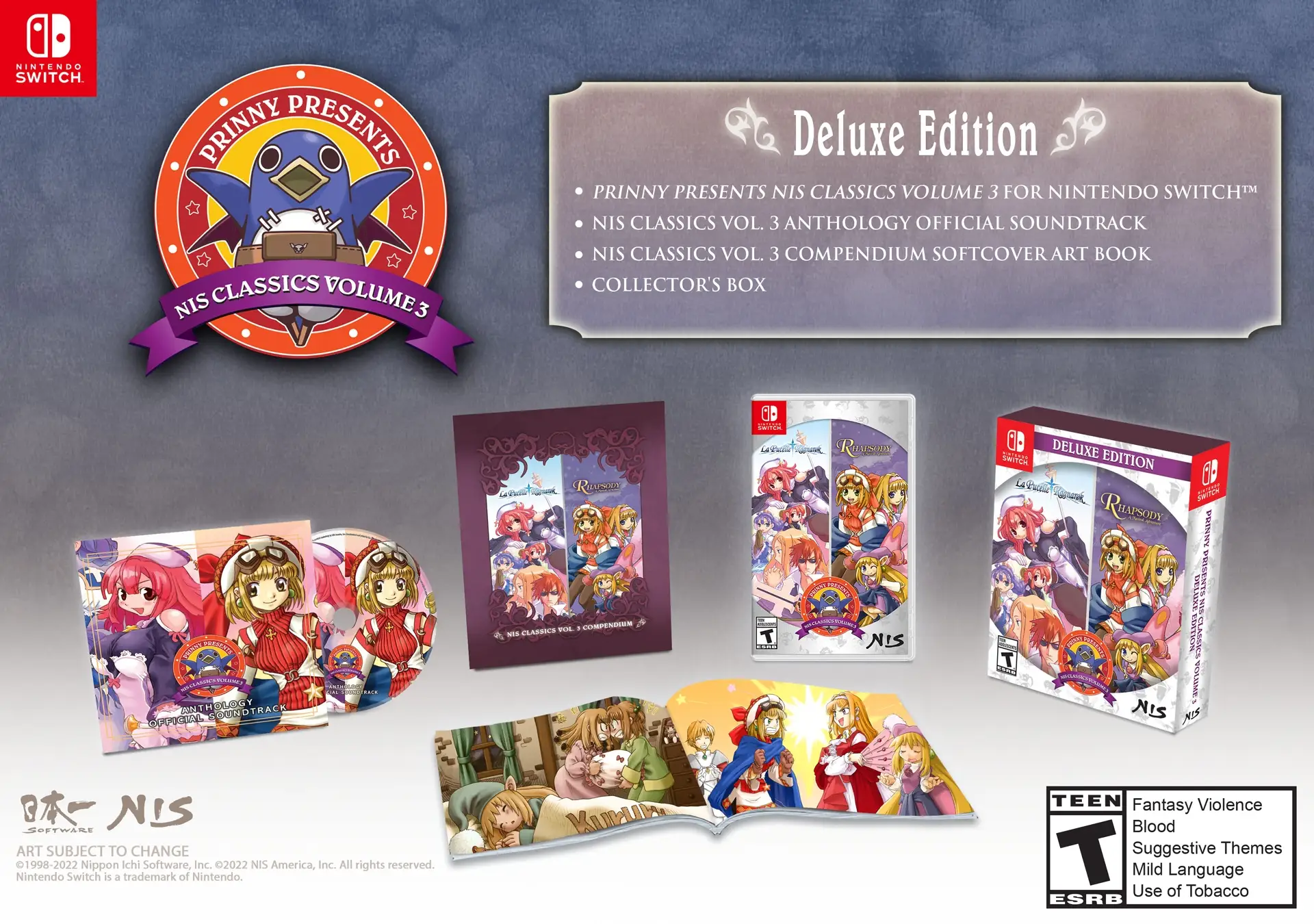 Prinny Presents NIS Classics Volume 3: La Pucelle: Ragnarok / Rhapsody: A Musical Adventure [Deluxe Edition]