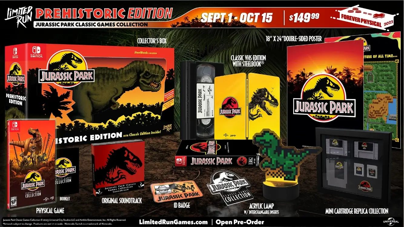 JURASSIC PARK: CLASSIC GAMES COLLECTION PREHISTORIC EDITION