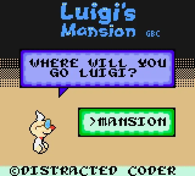 Luigi Mansion GBC Demake