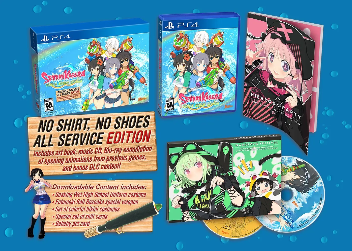Senran Kagura: Peach Beach Splash (No Shirt, No Shoes, All Service Edition)