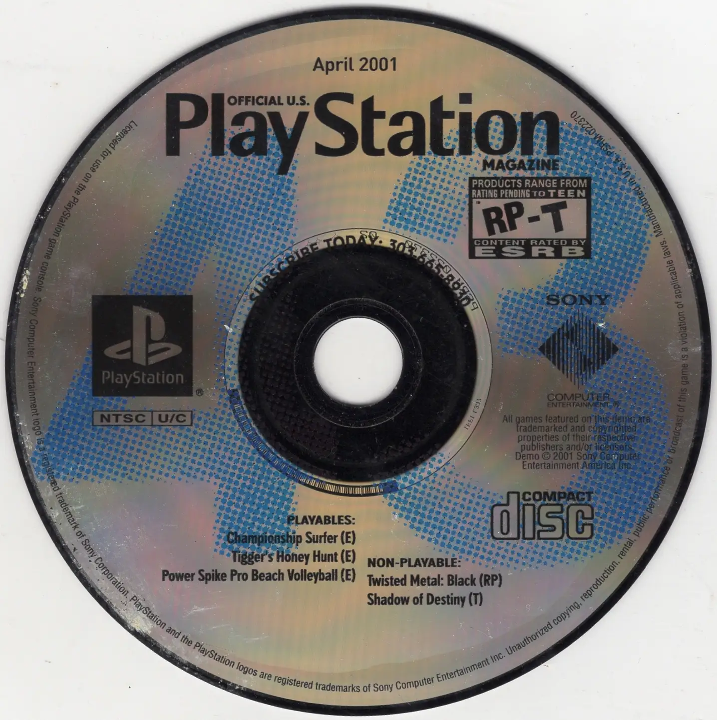 Official U.S. Playstation Magazine Disc 43 April 2001