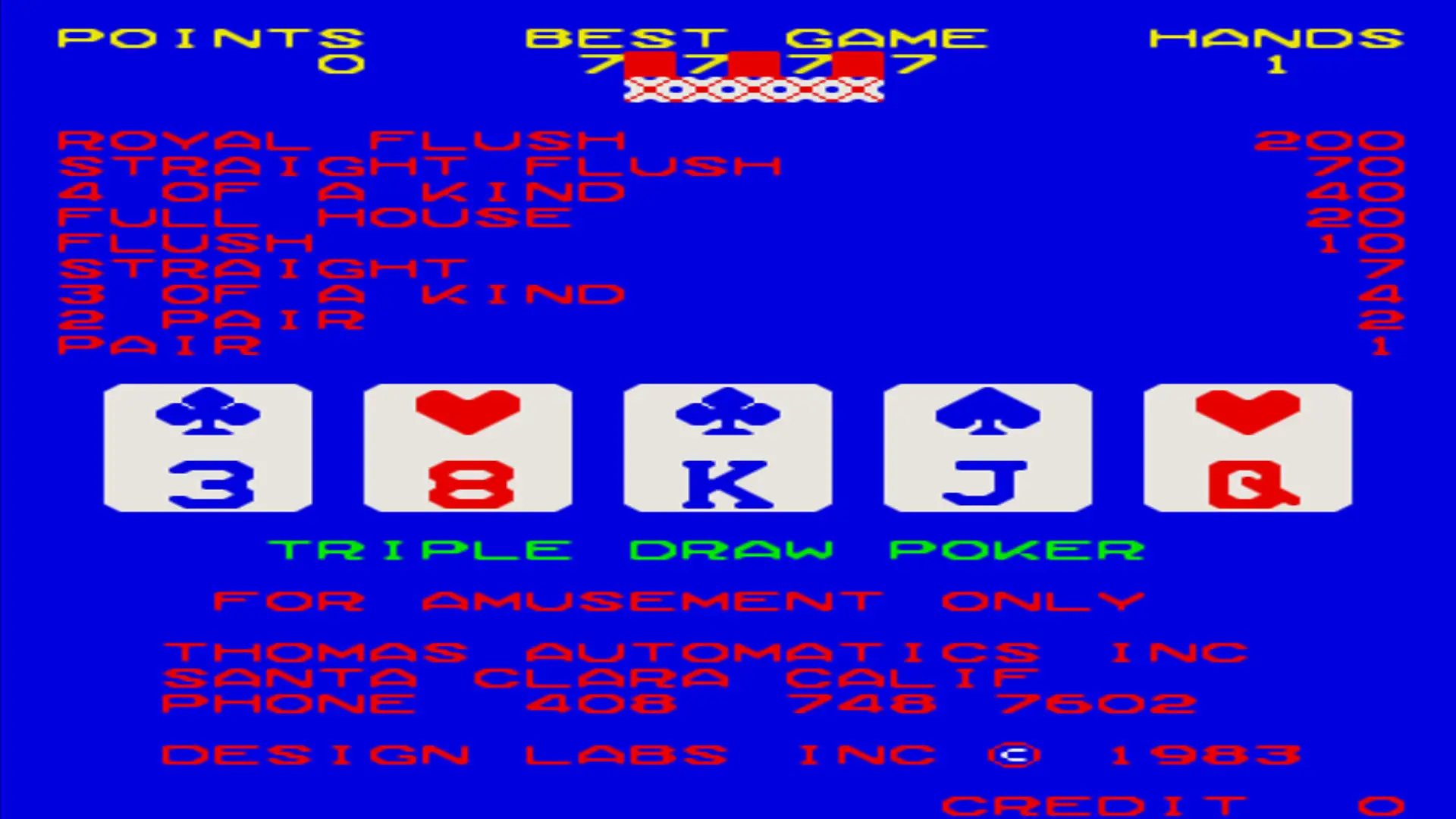 Triple Draw Poker