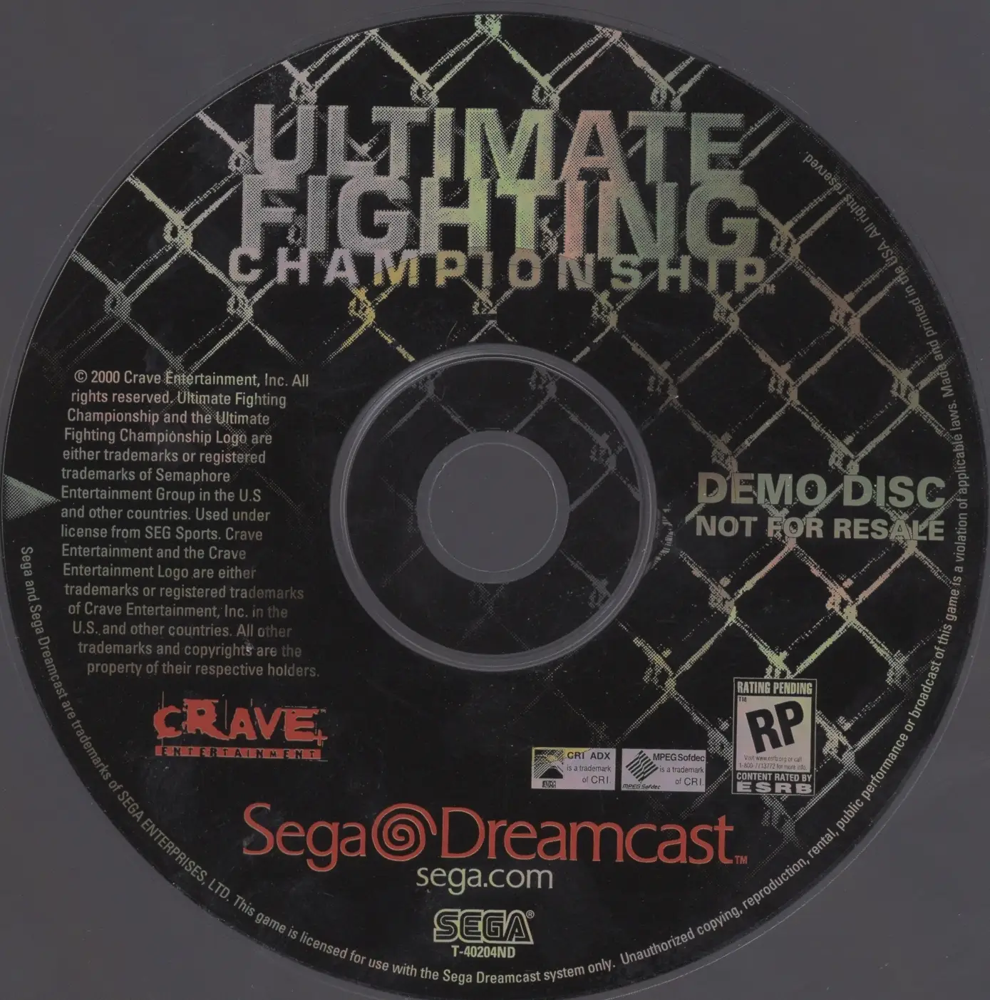 Ultimate Fighting Championship [Demo Disc]