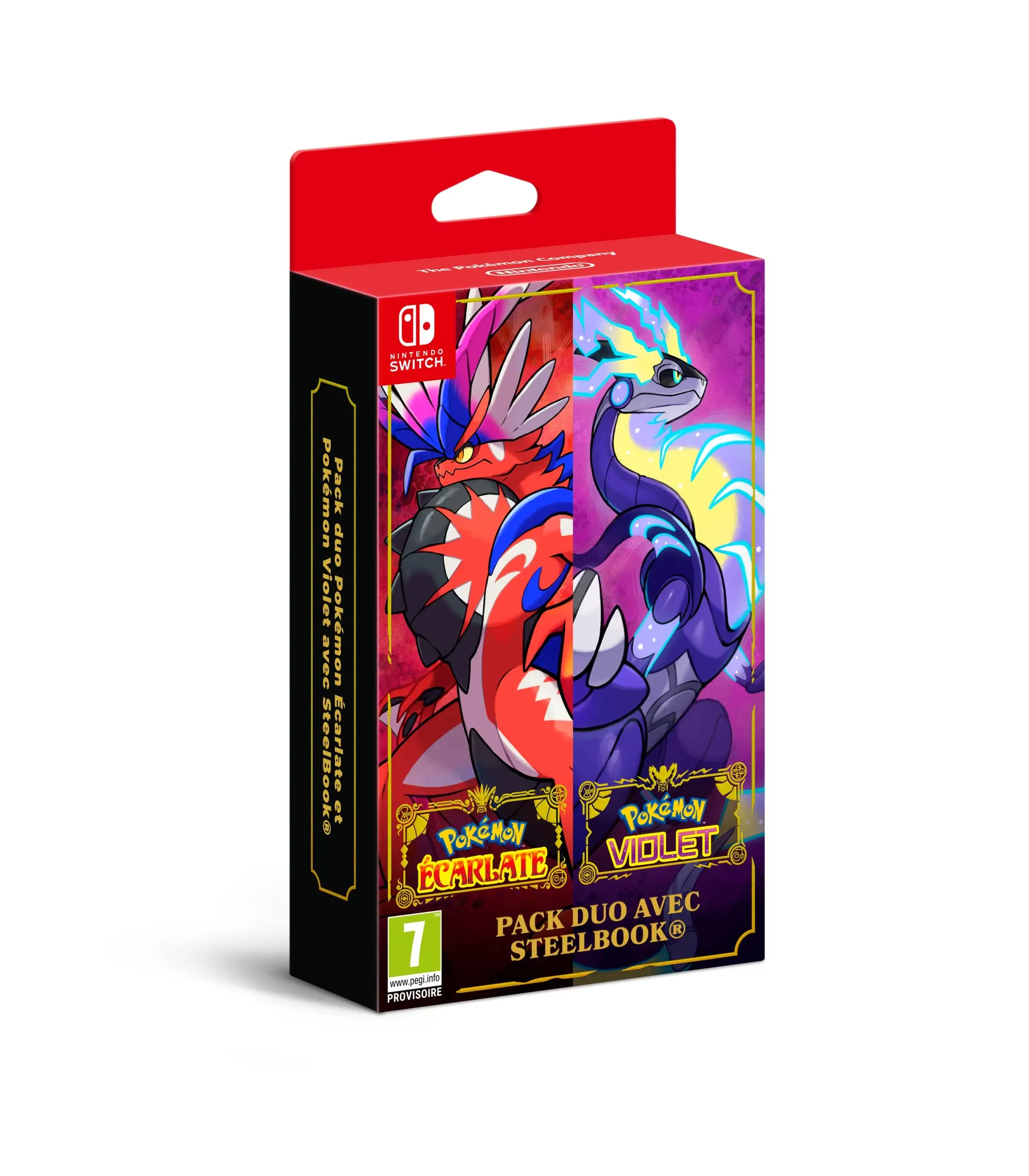 Pokemon Écarlate & Violet Pack Duo Avec Steelbook