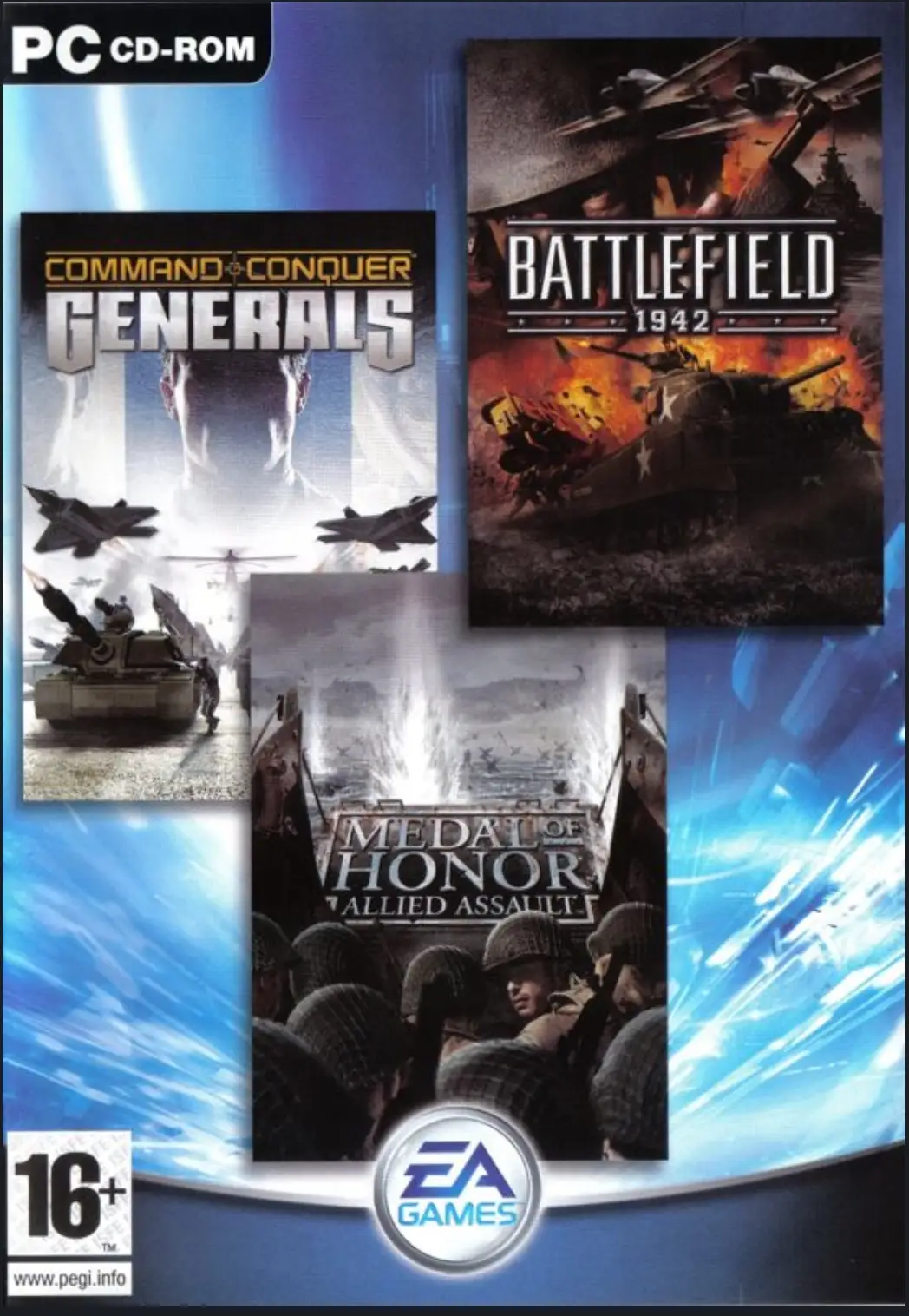 Medal of Honor: Allied Assault, Battlefield 1942, Command & Conquer: Generals