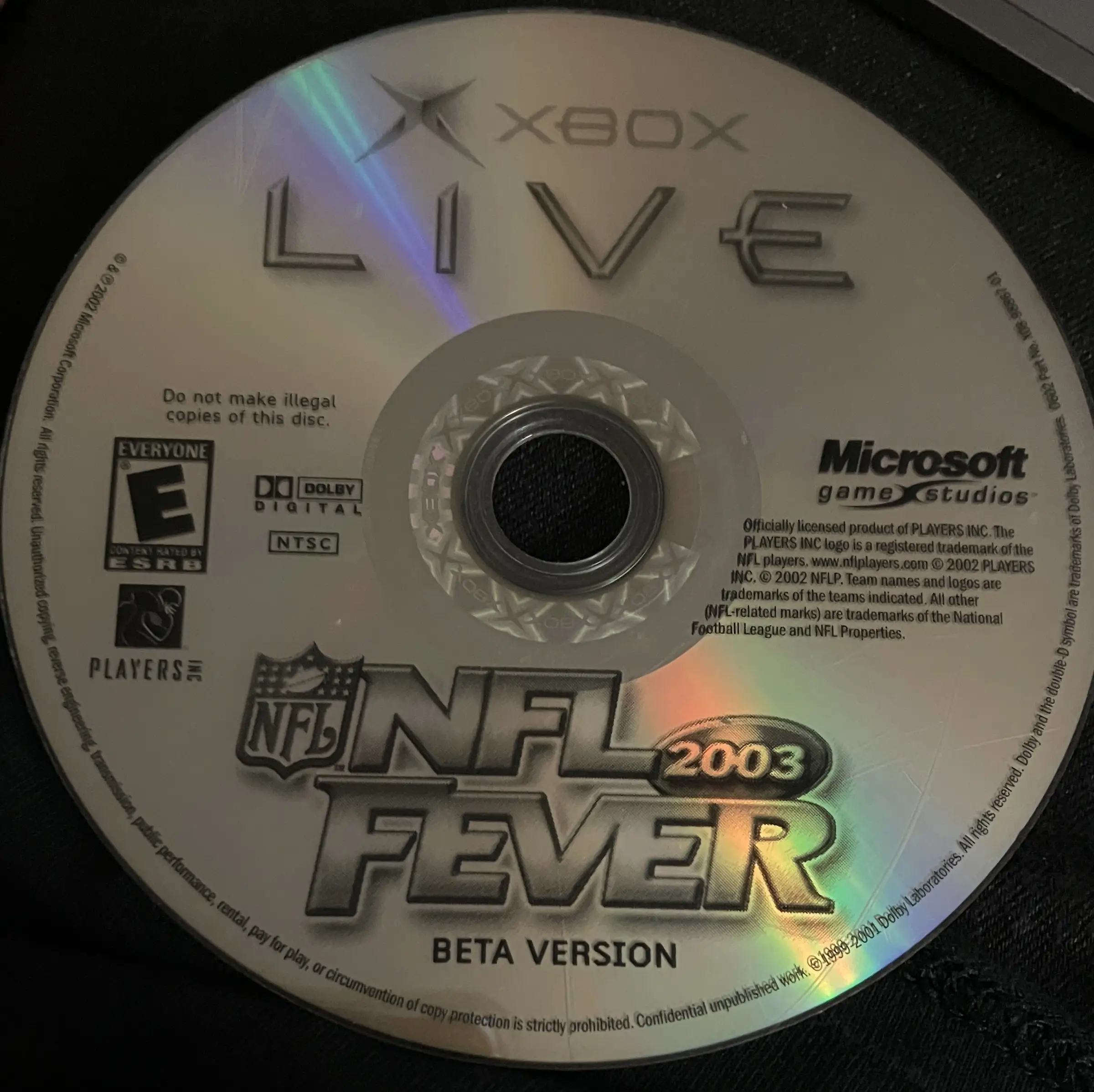 NFL Fever 2003 Beta Version