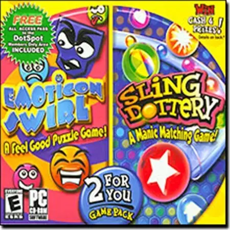 Emoticon Swirl & Sling Dottery – 2 For You Game Pack